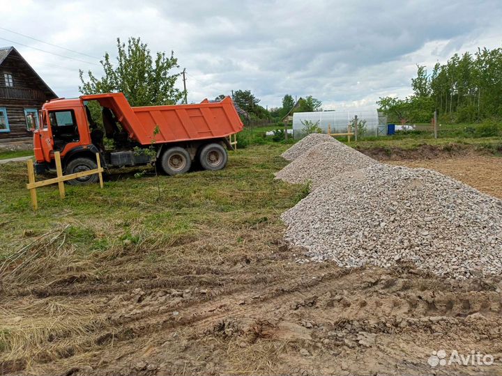 Доставка щебень,песок,пгс,отсев,навоз,земля