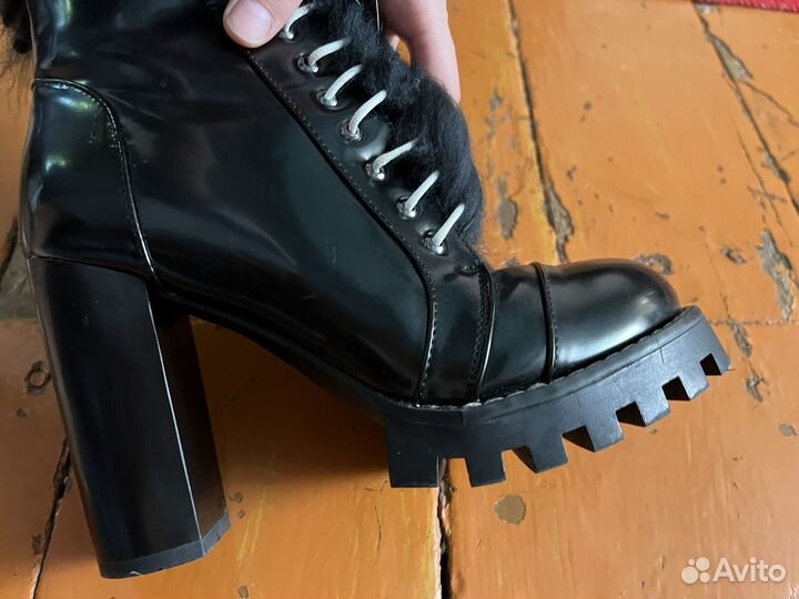 Ботильоны натуральная кожа 40(ручной работы)