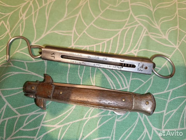 Раритет Складной нож и кухонные весы