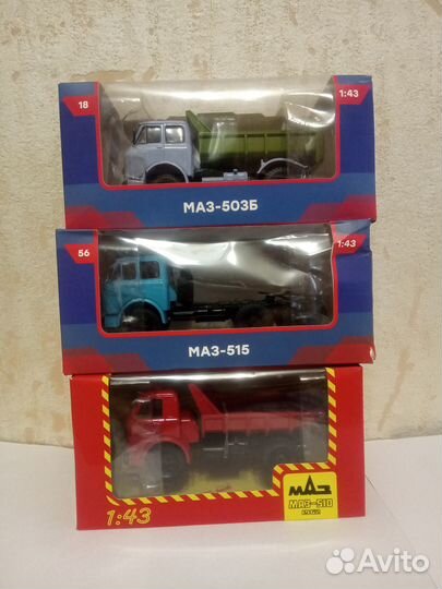 Модель 1:43 маз 503б, 510 и 515