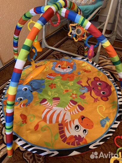 Пакет погремушек, развивающий коврик