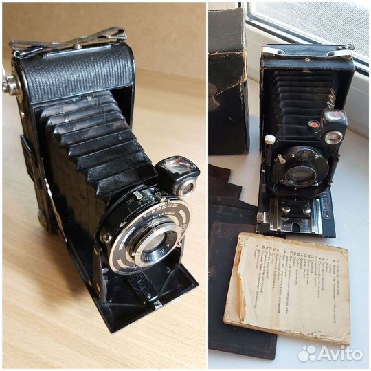 Старинные фотоаппараты гармошки 1930-40 годы