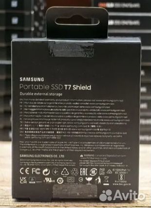 Новые внешний SSD Samsung 4Tb T7 Shield