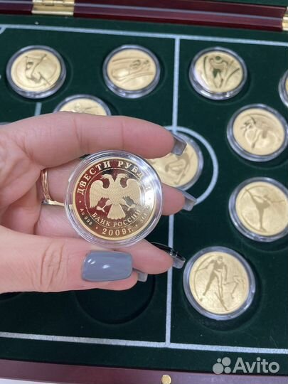 Набор из 15-ти золотых монет