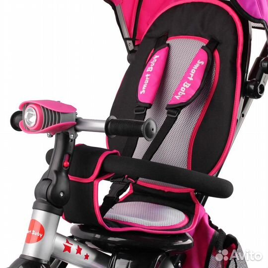 Детский велосипед коляска Smart baby TS2P Розовый