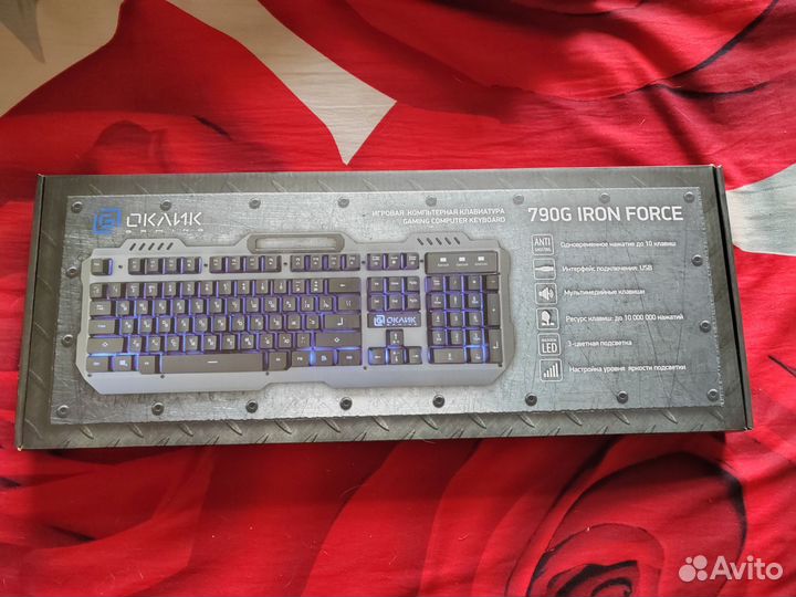 Игровая клавиатура Оклик 790G Iron Force