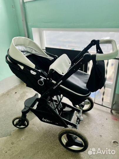 Детская коляска трансформер из эко-кожи