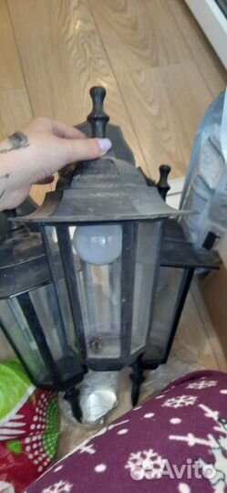 Фонари металлические уличные настенные бу