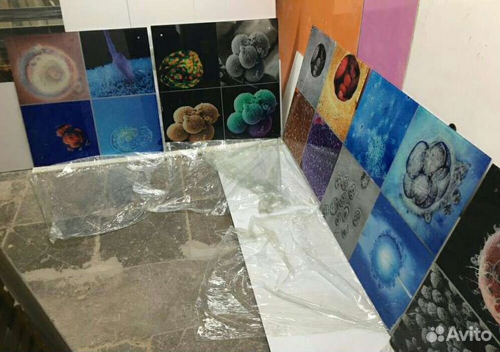 Стеновые стеклянные панели. Психоделика