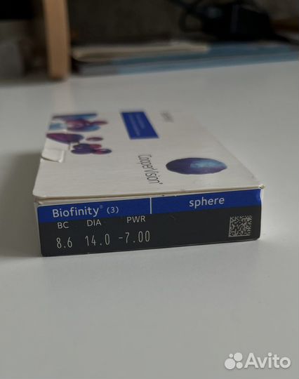 Линзы контактные Biofinity Cooper Vision -7.00
