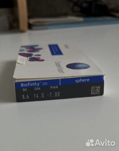 Линзы контактные Biofinity Cooper Vision -7.00
