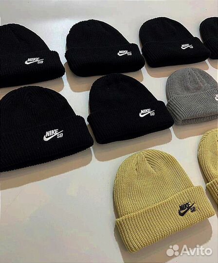 Шапка бини мужская nike sb