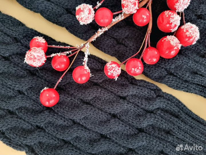 Гетры вязаные тёплые высокие новые