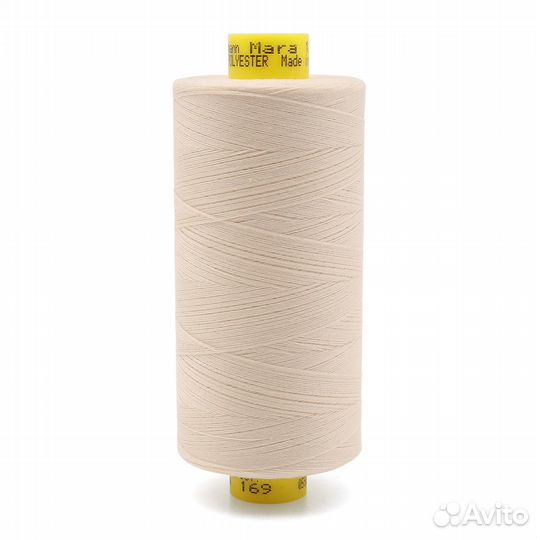 169 пломбир 700207 Нить Mara 120/1000 м универсальная, 100% полиэстер Gutermann (169 пломбир), 10 шт