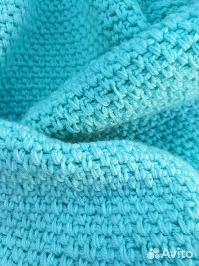 Плед детский вязаный ручная работа