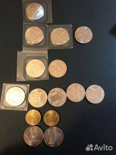 Монеты Олимпиада 2014, Фифа, Универсиада, редкие