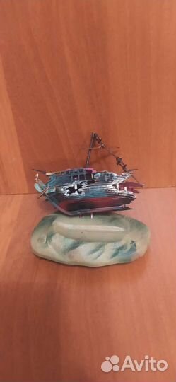 Декорации для аквариума корабль