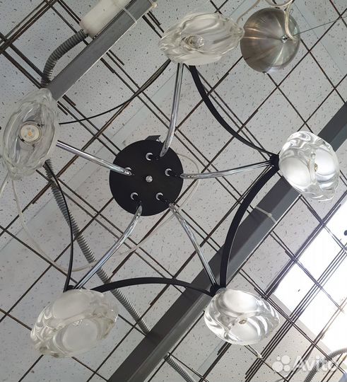 Люстры Потолочные Элмастер Венге+хром