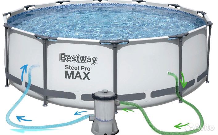 Каркасный бассейн Бествей 305х76см