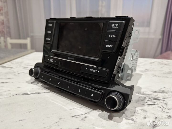 Штатная магнитола Solaris 2 шгу магнитола