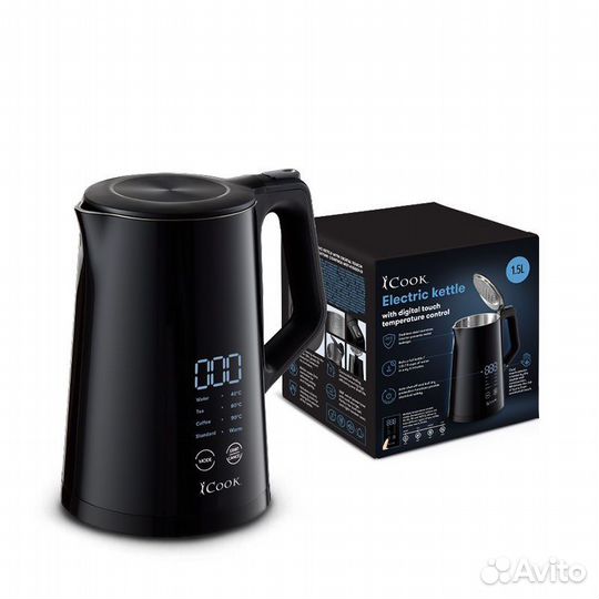 ICook Электр чайник с цифров сенсорным контролем