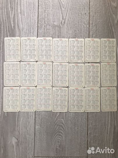 Календарики олимпиада 1980г