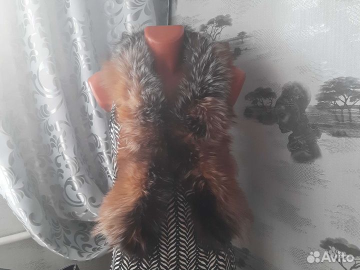 Натуральный меховой воротник опушка