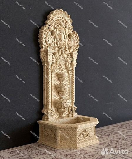 Родник, фонтан пристенный