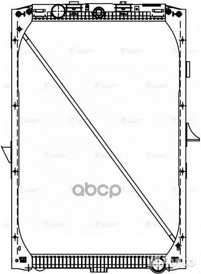 Радиатор DAF XF105 1065x739x40 (с рамкой)