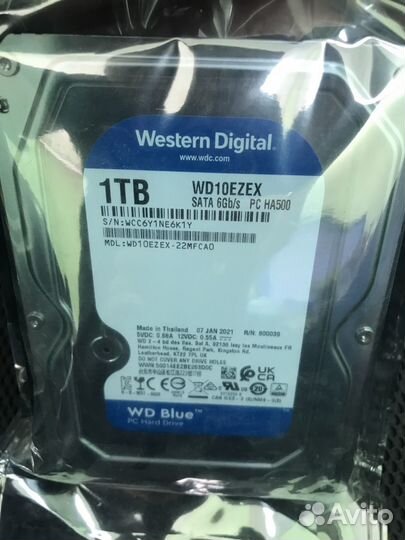 Жесткий диск WD blue 1 tb
