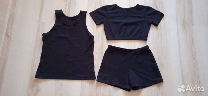 Купальник для занятий, майки, шорты, топы(100)