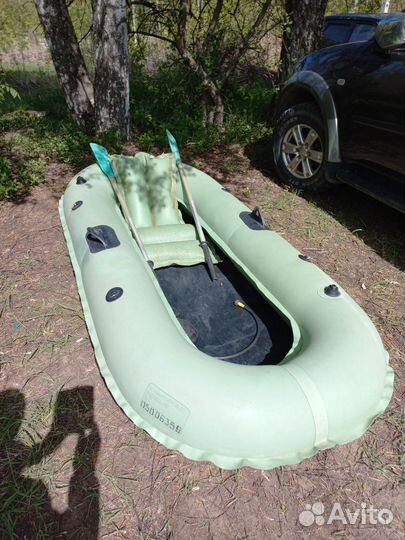 Лодка надувная резиновая двухместная б/у