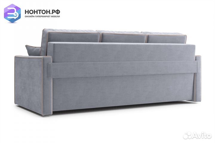 Диван еврокнижка Леон 3-х местный серый