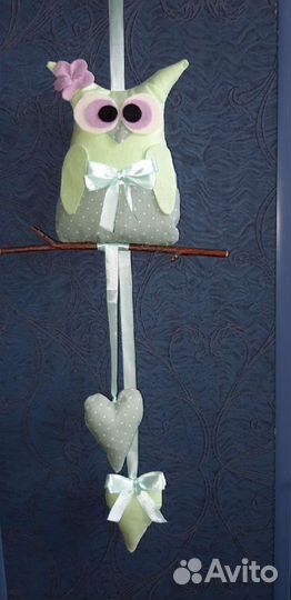 Сова подвеска декоративная