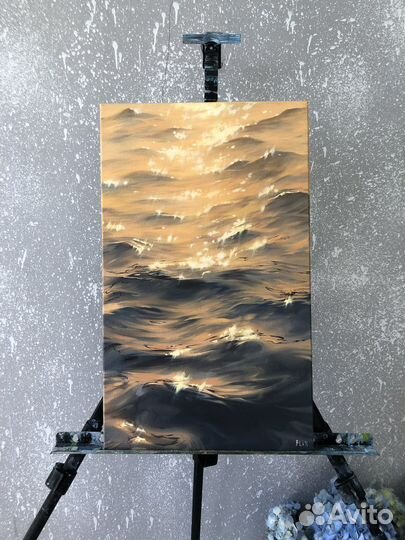 Картина Золотые волны