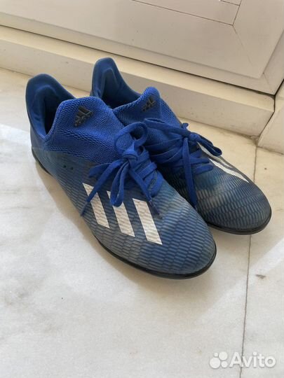 Бутсы adidas синие размер 38-39