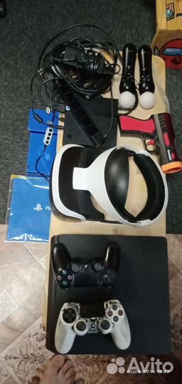 Playstation 4+psvr+dualshock4 (2шт) + move 2шт+игр