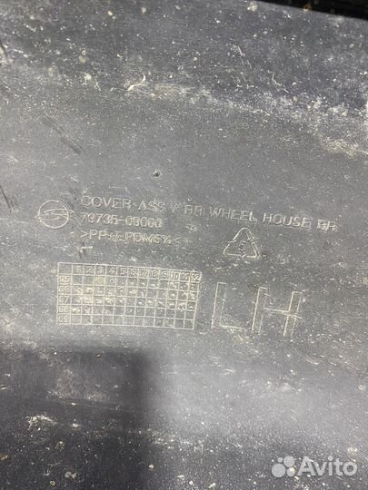 Подкрылок задний левый Кайрон SsangYong Kyron