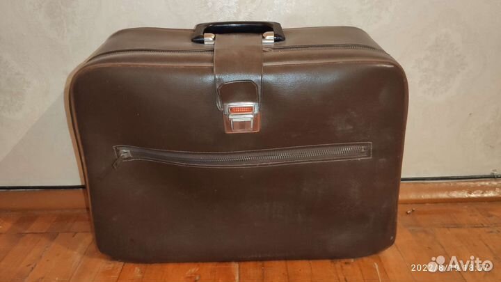 Чемодан СССР кожаный раритет
