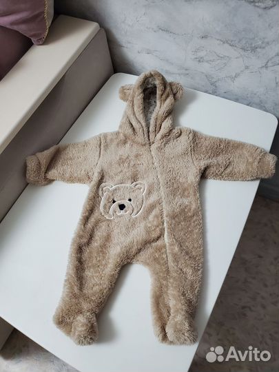 Комбинезон плюшевый демисезонный 62 68