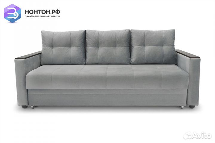 Диван еврокнижка Денвер серый