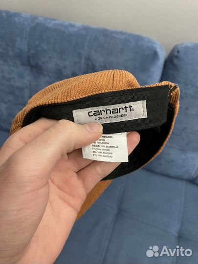 Кепка carhartt вельветовая