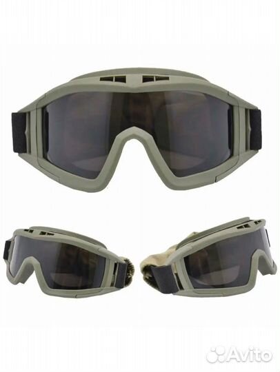 Очки тактические противоосколочные/противоударные