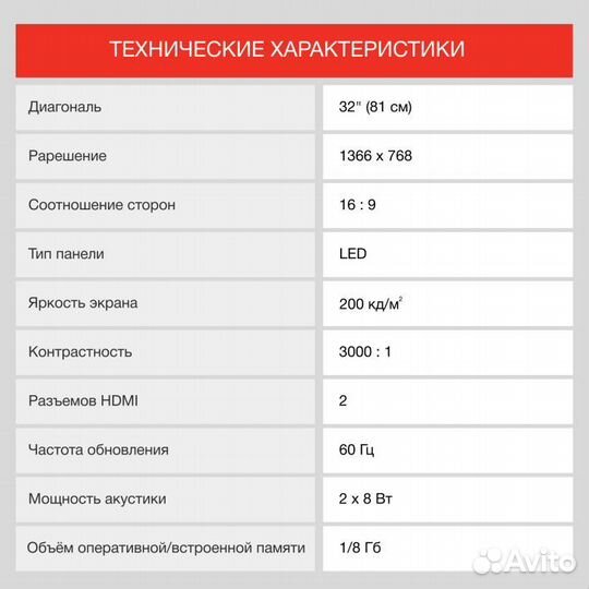 Телевизор новый