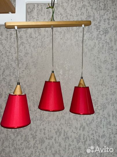 Светильник потолочный подвесной дерево