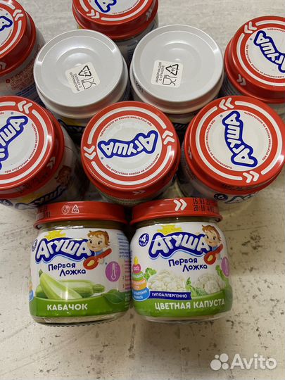 Пюре мясо, овощи