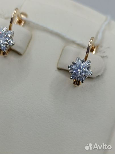 Золотые серьги 585 вес 4,88 гр
