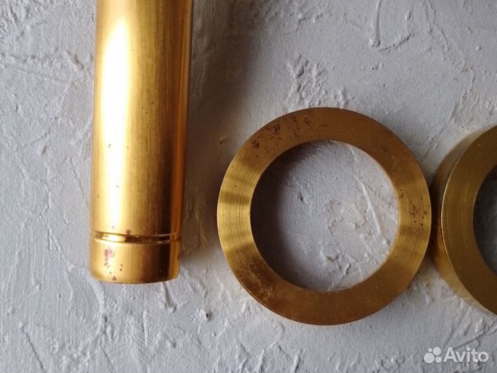 Комплект дверных ручек с защёлкой золото