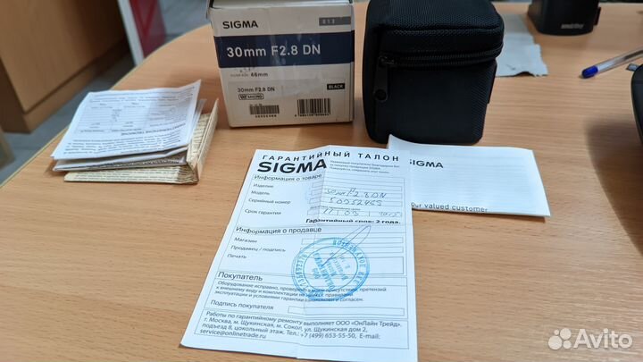 Sigma 30 mm F 2.8 DN Микро 4/3 состояние нового