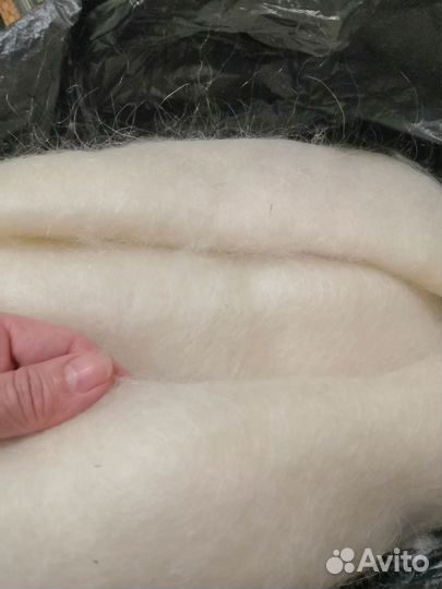 Козий пух белый